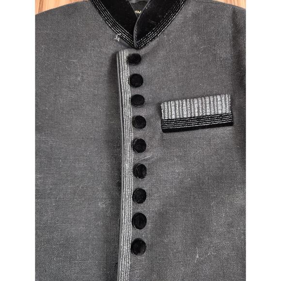 Eden Robe Boys sz 16 made in Pakistan black Sherwani - Picture 6 of 13